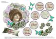 Vintage Lace, Floral and Lady-scalloped #3