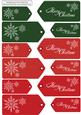 12 'bright' Christmas Tags
