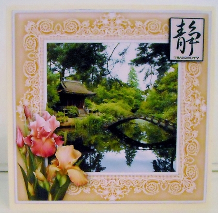 Shinto Temple & Bridge, Japanese Gardens, Tatton Park, Cheshire 8 x 8 Topper Featured Gallery Photo