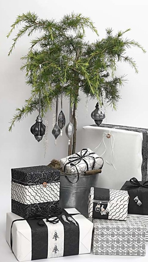 Black and Silver Christmas Decorations