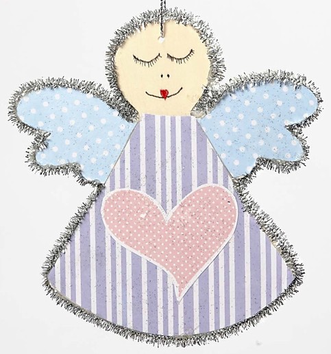 A Wooden Angel for Hanging