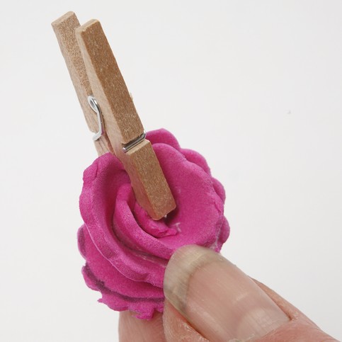 Roses made from Foam Rubber as Decoration for Jewellery
