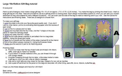 Large 19x15x6cm Gift Bag tutorial Image