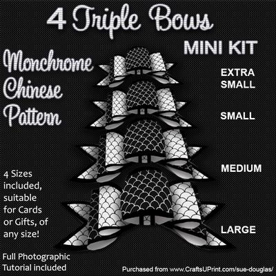 Four 3d Triple Bows - Mini Kits Image-10