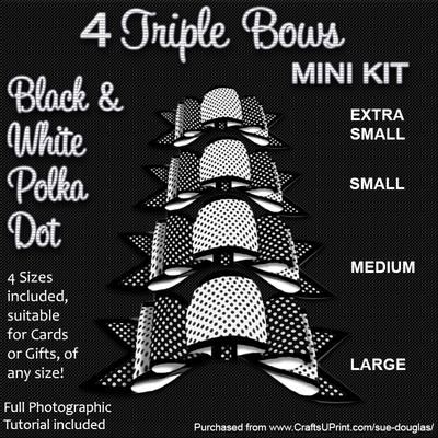 Four 3d Triple Bows - Mini Kits Image