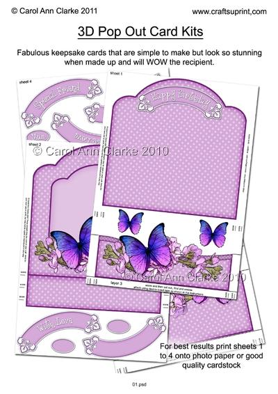Pop Out Card Kits Tutorial PDF