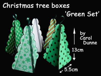 Christmas tree boxes tutorial Image-2