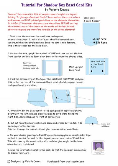 Shadow Box Easel Card Kits Tutorial Image