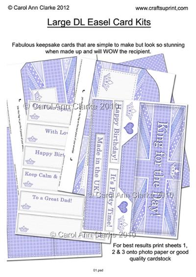 Large DL Easel Card Kit Tutorial PDF