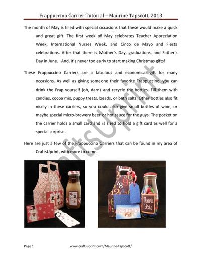 Frappuccino Carrier Mini Kits PDF-4