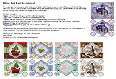 Ribbon Sash Quick Cards tutorial Image