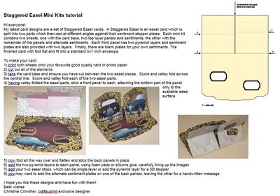 Pyramid Panel Staggered Easel Mini Kits tutorial Image