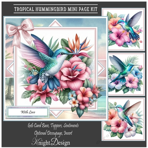 cup1433909_58488 - Tropical Hummingbird Mini Page Kit