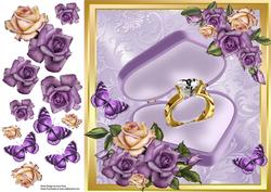 Image of cup494822_983 - Beautiful Gold Engagement Ring with Roses 8x8