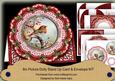 cup464717_10 - Red Robin Wishin You Happy Christmas Picture Doily C & E Kit
