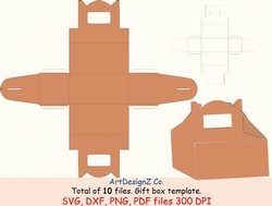 Image of cup1182676_92733 - Total of 10 files. Gift box template