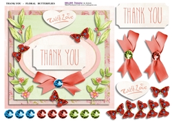 Image of cup767629_16561 - Thank You - Floral Butterflies