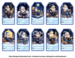 Image of cup743753_9035 - Santa Reading Gift Tags