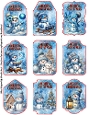cup1389924_9035 - Blue Snowman Gift Tags