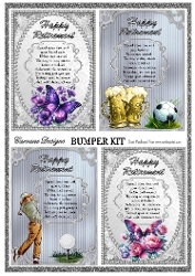 Image of cup1376234_21555 - Happy Retirement Bumper Kit 78 - 9 page bumper kit