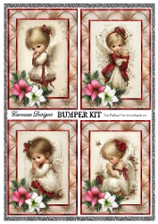 Image of cup790197_21555 - Christmas Angels Bumper Kit 89 - 9 page bumper kit - card fronts, decoupage, inserts, made by boxes, images for back of card, preview