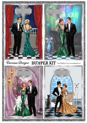 Image of cup1142424_21555 - Art Deco Delights Bumper Kit 101 - 9 page bumper kit - card fronts, decoupage, inserts, made by boxes, images for back of card, preview
