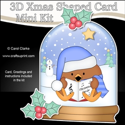 cup1086424_359 3D Shaped Christmas Snow Globe Card Kit - Bobbin Robin is Carol Singing
