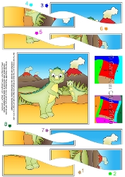 Image of cup288482_359 - Cute Dinosaur  Wavy Spiral Side Stacker