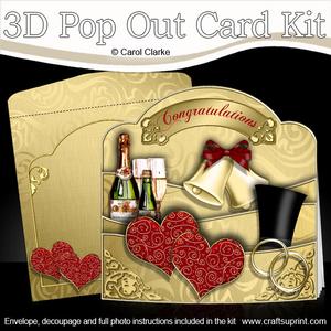 Image of cup287745_359 - 3D Love and Romance Pop Out Card Kit