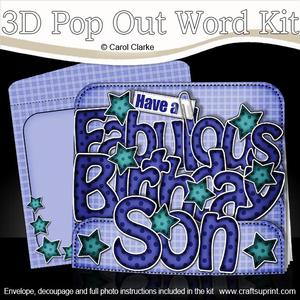 cup272685_359 - 3D All Stitched Up Window Pop Up Card N Decoupage