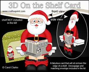 cup631855_359 - 3D on the Shelf Card Kit - Christmas Santa's List