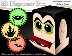 cup818552_359 - 3D Fun Halloween Dispenser Box Mini Kit - Count Dracular