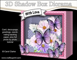 Image of cup858266_359 - 3D Floral Diorama Shadow Box Card Mini Kit  - Floral Bouquet