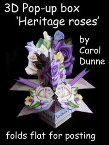 Image of cup576328_173 - 3D Pop-up Box- Heritage Roses
