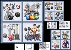 Image of cup1301931_1209 - 7x7 Fitness male birthday or fathers day mini kit