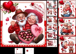 Image of cup1354329_1209 - 7x7 Love is ageless anniversary/Valentine choice of four mini kit