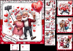 Image of cup1355205_1209 - 7x7 Fun in love choice of four mini kit