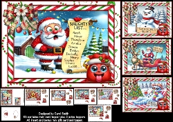 Image of cup871652_1209 - Christmas funnies choice of four A5 mini kit