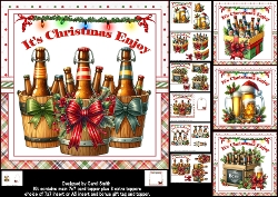 Image of cup327962_1209 - 7x7 Its Christmas Enjoy choice of four mini kit