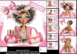 cup1417124_1209 - 7x7 Quirky birthday girl choice of four mini kit