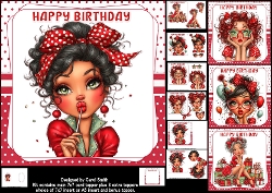 Image of cup403598_1209 - 7x7 Birthday fun choice of four mini kit