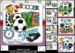 Image of cup1428038_1209 - 7x7 For the love of soccer choice of four mini kit