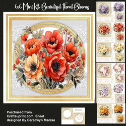 Image of cup546913_1398 - 6x6 Mini Kit, Beautiful Floral Blooms