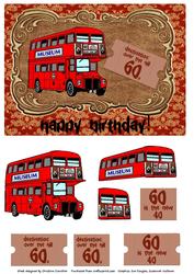 Image of cup225646_994 - Red Bus 60th Birthday Card