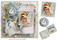 cup575776_994 - Shabby Chic Birthday Time - Retro Vintage Female Portrait