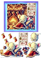 Image of cup1011605_3367 - Christmas Mouse 1 - Decoupage