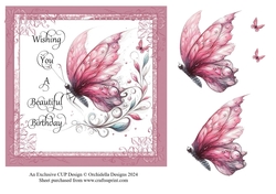 Image of cup1312956_1459 - Magenta Birthday Butterfly