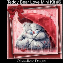 cup1141877_104105 - Teddy Bear Love Mini Kit #6   6 DIFFERENT MATCHING BOOKMARKS**