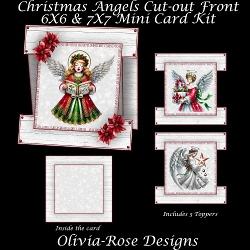 Image of cup1216226_104105 - Christmas Angels Cut-out Front Card Mini Kit