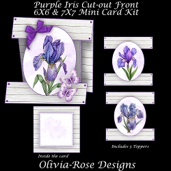 Image of cup1143201_104105 - Purple Iris Cut-out Front Card Mini Kit